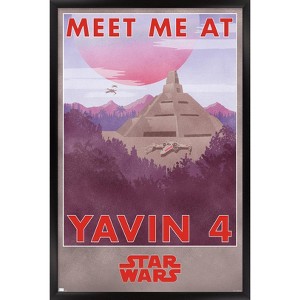 Trends International Star Wars: Yavin 4 - Meet Me At Yavin 4 Framed Wall Poster Prints - 1 of 4