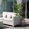 Wooakway 39"H Artificial Boxwood Green Tree Faux Decorative Plant in Nursery Pot for Indoor Outdoor D¨¦cor - 3 of 4