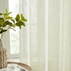 HLC.ME Linda Faux Linen Textured Semi Sheer Privacy Sun Light Filtering Window Rod Pocket Thick Curtains Panels, Set of 2 - 3 of 4