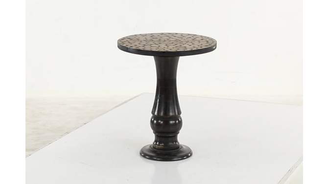 21&#34; x 18&#34; Rustic Wood Accent Table Gray - Olivia &#38; May, 2 of 16, play video