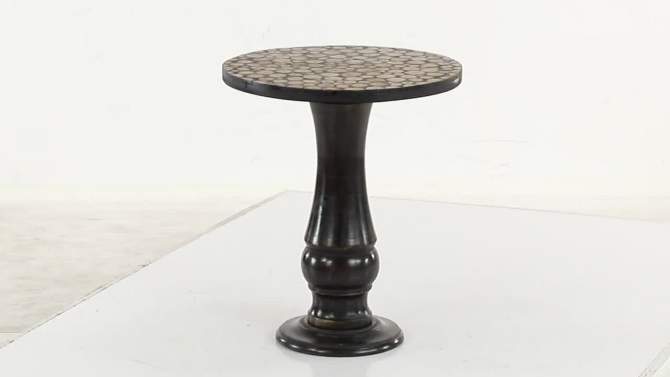 21&#34; x 18&#34; Rustic Wood Accent Table Gray - Olivia &#38; May, 2 of 16, play video