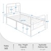 Yaheetech Vintage Metal Bed Frame with headboard - 3 of 4