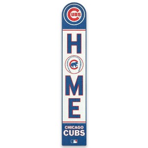 MLB Chicago Cubs Home Vertical Porch Leaner Wood Wall Decor - 1 of 4