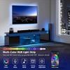 Skyzoo Modern TV Stand for for 50/55/65/75/85" inches TV with LED Lights Power Outlet Entertainment Center Media Console for Living Room - 4 of 4