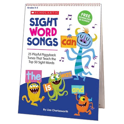 Scholastic Teaching Solutions Sight Word Songs Flip Chart: 25 Playful Piggyback Tunes That Teach the Top 50 Sight Words