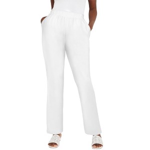 Jessica London Women's Plus Size Soft Ease Pant - 1 of 4