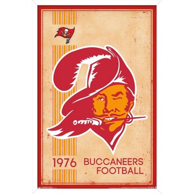 Trends International Nfl Tampa Bay Buccaneers - Logo 20 Framed Wall Poster  Prints Black Framed Version 22.375 X 34 : Target