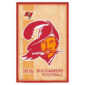Trends International NFL Tampa Bay Buccaneers - Retro Logo 14 Framed Wall Poster Prints - 1 of 4