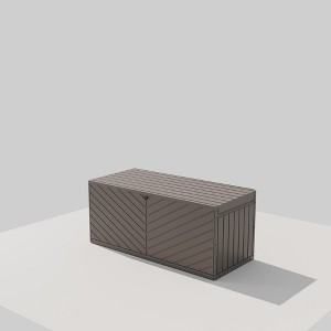 YARDGRACE 235-gallon lockable resin deck box - suitable for outdoor storage in the garden, rainproof and windproof - 1 of 4