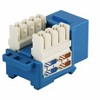 Monoprice Cat6 Punch Down Keystone Jack - Blue | 110 Type IDC, 90 Degree Connection - 2 of 4