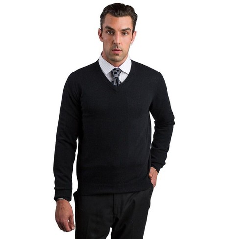 Men's Fine Gauge Cashmere V-neck Sweater