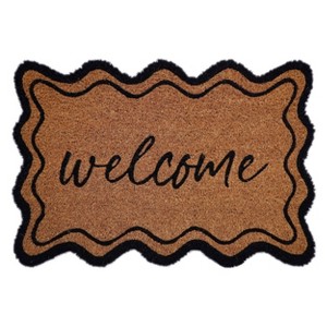 Scalloped Welcome Doormat - Bullseye's Playground™ - 1 of 4