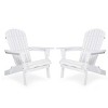 Premium Foldable Solid Wood Outdoor Lounge Chair with Embossed Grain & Comfortable Design, Set of 2-Coolbibila - 3 of 4
