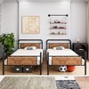 Bunk Bed, Twin Bed - Heavy Duty Industrial Metal Bunkbeds with Safety Guard Rails, Convertible to Two Beds - 3 of 4