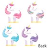 Big Dot of Happiness Unicorn Party Paper Cutouts, Double-Sided White Unicorn-Shaped Decorations, DIY Rainbow Unicorn Party Essentials - Set of 20 - 3 of 4