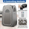 Tangkula Portable Home Sauna Full Body Steam Sauna Tent w/ 3L Steam Generator Gray - 3 of 4