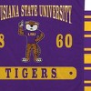 NCAA LSU Tigers Varsity Plaque Double Sided Royal Plush Blanket: Sports Team Logo - 3 of 3