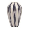 Elegant Glass Vase - Handcrafted - Modern Glossy Brushstroke Pattern - Perfect for Living Room, Bedroom, and Table Centerpiece - 2 of 4
