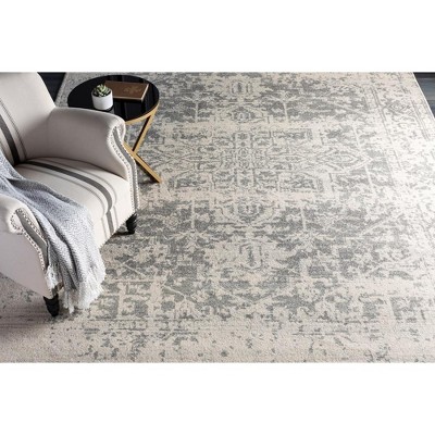 Amelia Charcoal and Light Gray Synthetic Runner Rug 2'7" x 7'3"
