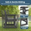 HYLEORY Outdoor Glider Rocking Chair,2 Person Bench Swings for Outside,HDPE All-Weather Resistant 2-Person Loveseat, Patio Glider for Garden Porch - 3 of 4