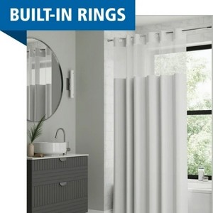 LunaLulinlk Nolan Easy Hang Fabric Shower Curtain with View - 1 of 4