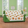 Collections Etc Reversible Sunflower Quilted Furniture Protector - 2 of 2