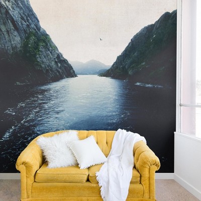 12"x8" Ingrid Beddoes Finding Inner Peace Wall Mural Black - Deny Designs