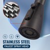 WOWOW 1/2 in. Kitchen Faucets Head with 3-Spray Modes with 9 Adapters for Kitchen Sink Faucet in Brushed Nickel - 4 of 4