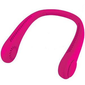 Paris Hilton Portable Neck Fan with Built-in Cooling LED Light – Hands-Free Personal Fan for Outdoor, Office, and Travel Use - 1 of 2