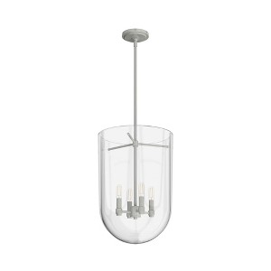 Hunter Fans 14" Sacha Ceiling Light Brushed Nickel 4-Bulb Pendant Modern Glamorous Design - 1 of 4