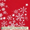 Merry Christmas Window Curtains, White Snowflakes Christmas Red Velvet Curtains Set of 2 Panels for Bedroom Living Room Kitchen Decor - 4 of 4