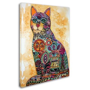 Trademark Fine Art -Oxana Ziaka 'Sun Cat' Canvas Art - 1 of 3
