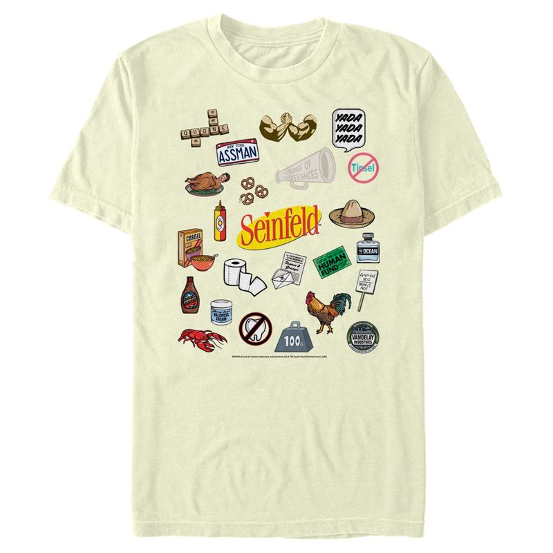 Men's Seinfeld Iconic Items T-Shirt, 1 of 5