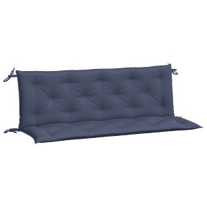 vidaXL Garden Bench Cushion Set of 2 Navy Blue - 1 of 4