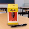 School Smart Retractable Gel Pens with Grip, Black Ink, Pack of 48 - 2 of 4