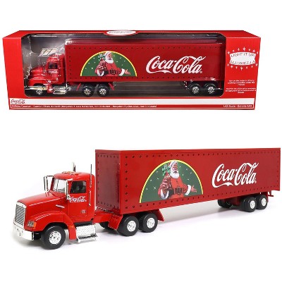 Truck Red "Coca-Cola Holiday Caravan" with Lights 1/43 Diecast Model by Motorcity Classics
