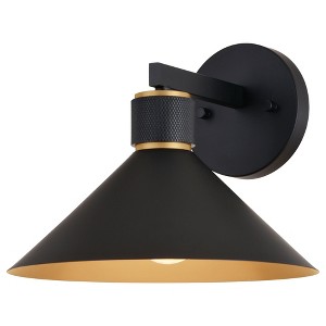Vaxcel Dunbar 1 - Light Wall Light in  Matte Black/Gold - 1 of 4