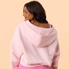 Blogilates Women's Marshmallow Full Zip Hooded Sweatshirt - 2 of 4