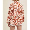 Women's Floral Button Up Blouse - WISHLIST L - 4 of 4