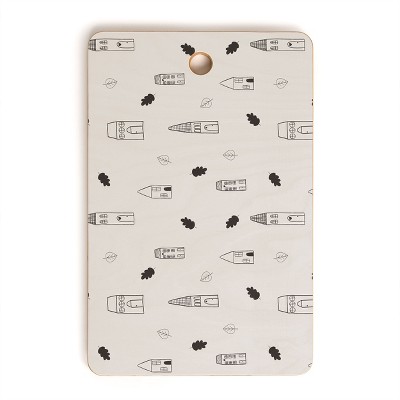 Menina Lisboa Little Scandinavian Houses Cutting Board - Rectangle