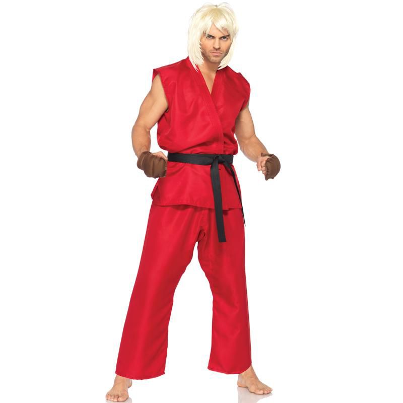 Street Fighter Deluxe Ken Men's Costume, 1 of 3