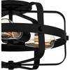 Quoizel Lighting Manzel 3 - Light Flush Mount in  Matte Black - 3 of 4