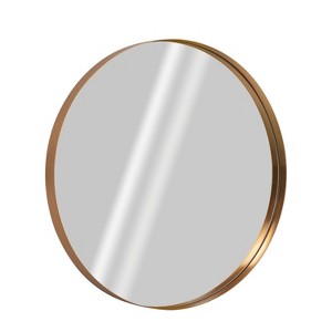 PexFix Modern Round Metal Deep Framed Mirror Decorative Wall Mirror - 1 of 4