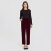 Women's Mid-Rise Velvet Tapered Trousers - A New Day™ - 4 of 4