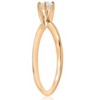 Pompeii3 14k Yellow Gold 1/4ct Round Diamond Solitaire Engagement Ring - 3 of 4