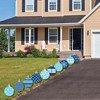 Big Dot of Happiness Blue and Silver Ornaments Lawn Decorations - Outdoor Holiday and Christmas Yard Decorations - 10 Piece - 3 of 4