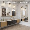 KIOTEE Rectangular Aluminum Alloy Framed and Tempered Glass Wall Bathroom Vanity Mirror in Matte Black - 2 of 4