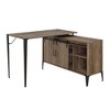 Anybear 48" Gray Oak and Black Finish Writing Desk - 3 of 3