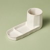Stoneware Sink Caddy Sour Cream - Hearth & Hand™ with Magnolia - 3 of 4