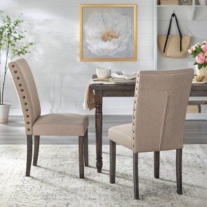 Set of 2 Burntwood Dining Chairs Weathered Gray - Buylateral - 1 of 4